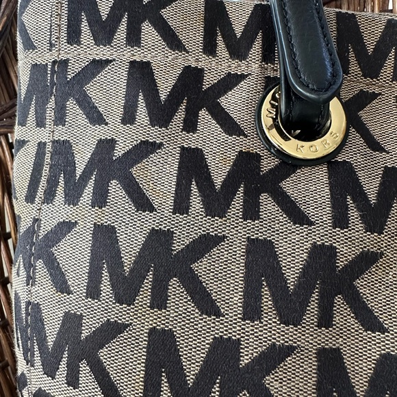 Michael Kors Tote in Black and Tan - Picture 8 of 16